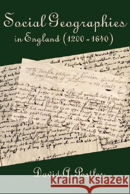 Social Geographies in England (1200-1640)