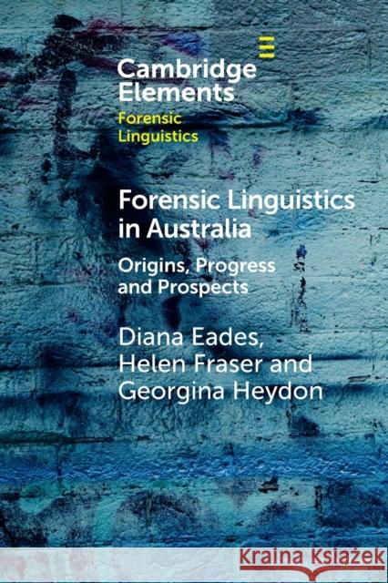 Forensic Linguistics in Australia