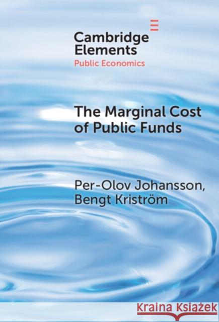 The Marginal Cost of Public Funds