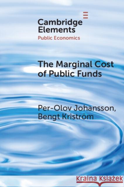 The Marginal Cost of Public Funds