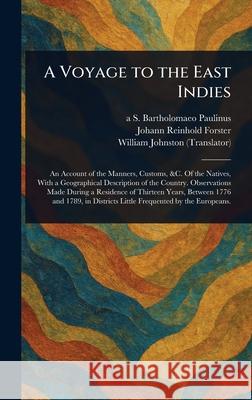 A Voyage to the East Indies