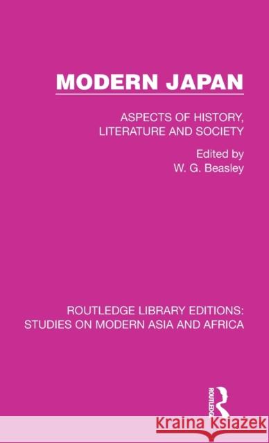 Modern Japan: Aspects of History, Literature and Society