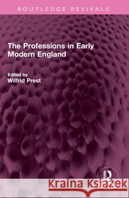 The Professions in Early Modern England