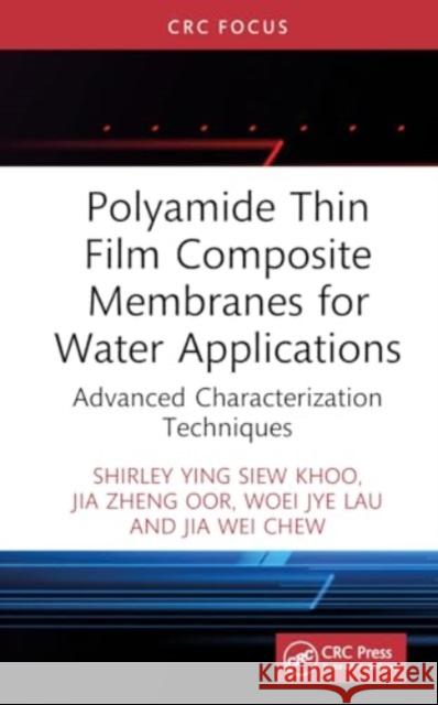 Polyamide Thin Film Composite Membranes for Water Applications: Advanced Characterization Techniques