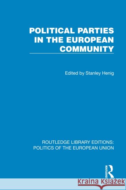 Political Parties in the European Community