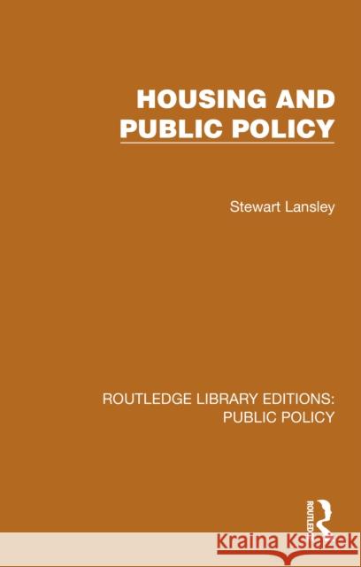 Housing and Public Policy