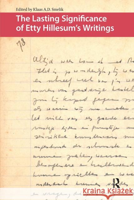 The Lasting Significance of Etty Hillesum's Writings