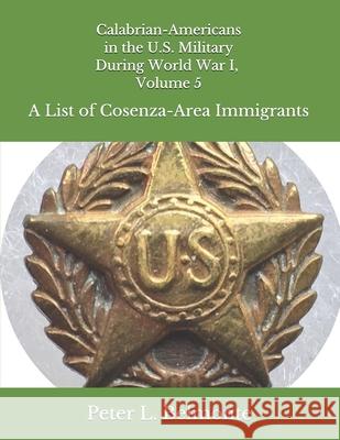 Calabrian-Americans in the US Military During World War I, Volume 5: A List of Cosenza-Area Immigrants