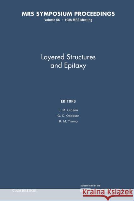 Layered Structures and Epitaxy: Volume 56