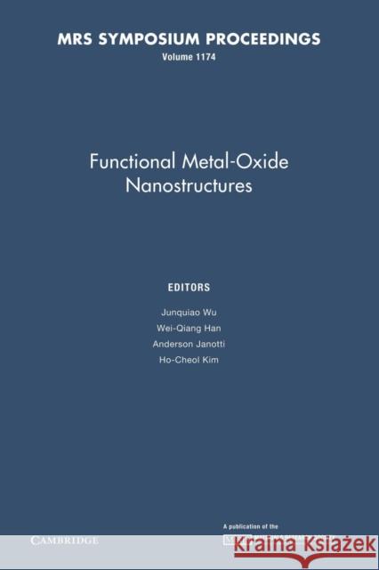 Functional Metal-Oxide Nanostructures: Volume 1174