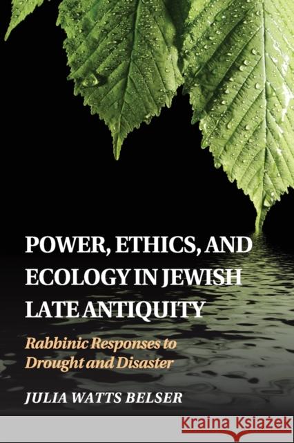 Power, Ethics, and Ecology in Jewish Late Antiquity: Rabbinic Responses to Drought and Disaster