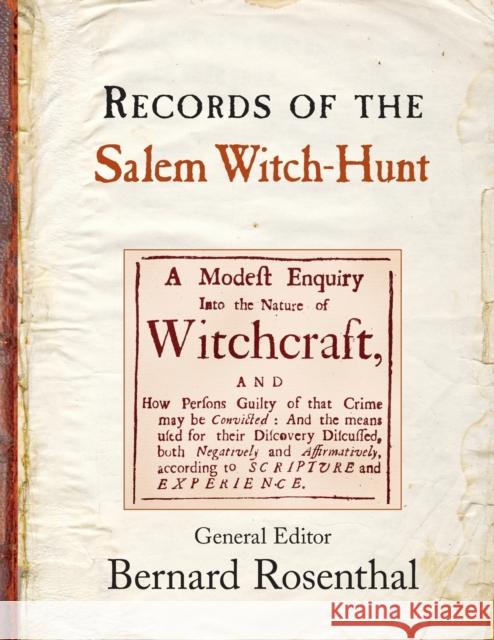 Records of the Salem Witch-Hunt