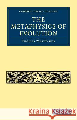 The Metaphysics of Evolution
