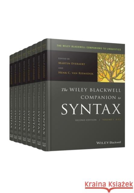 The Wiley Blackwell Companion to Syntax