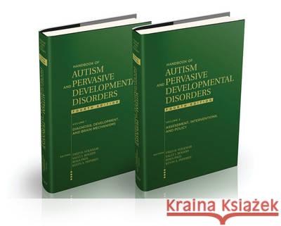 Handbook of Autism and Pervasive Developmental Disorders