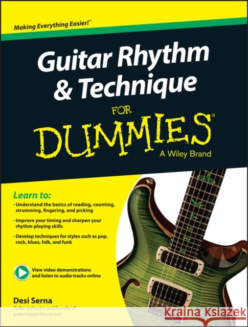 Guitar Rhythm and Techniques For Dummies, Book + Online Video and Audio Instruction