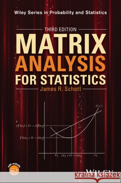 Matrix Analysis for Statistics