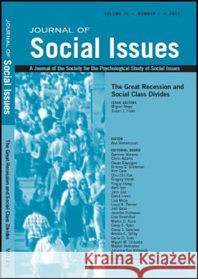 The Great Recession and Social Class Divides