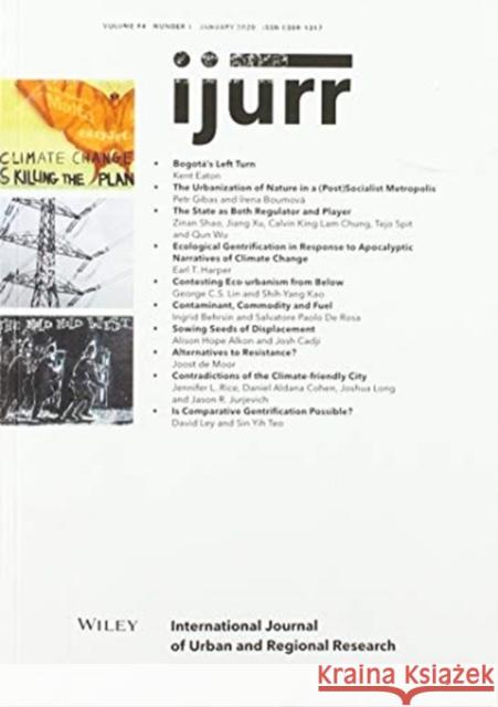 International Journal of Urban and Regional Research, Volume 44, Issue 1