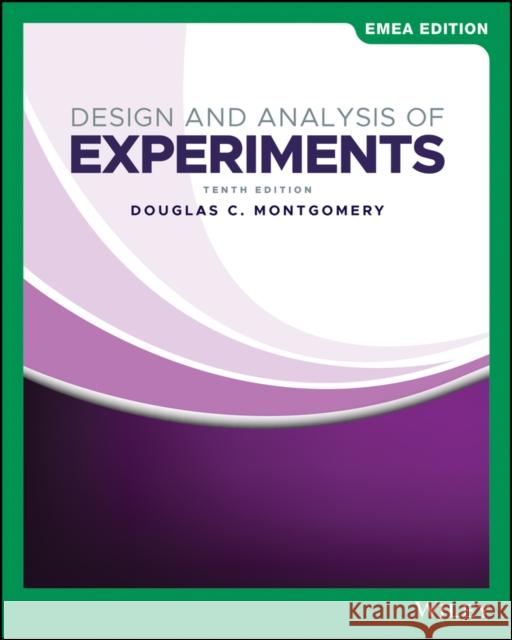 Design and Analysis of Experiments