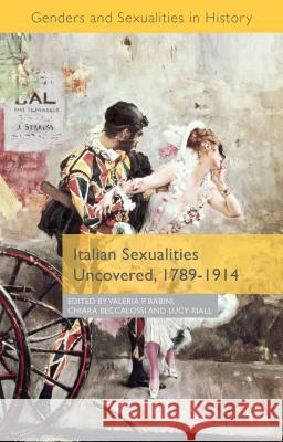 Italian Sexualities Uncovered, 1789-1914