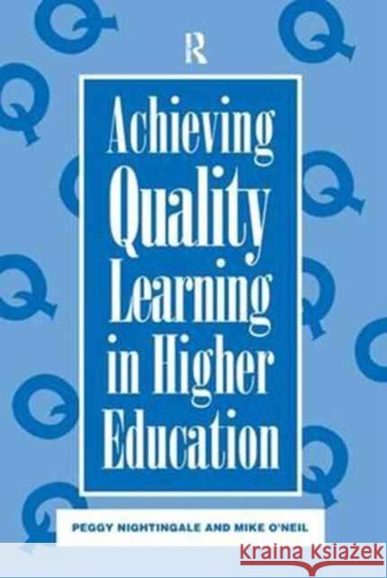 Achieving Quality Learning in Higher Education