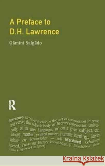 A Preface to Lawrence