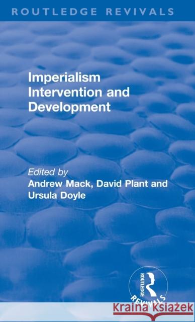 Imperialism Intervention and Development