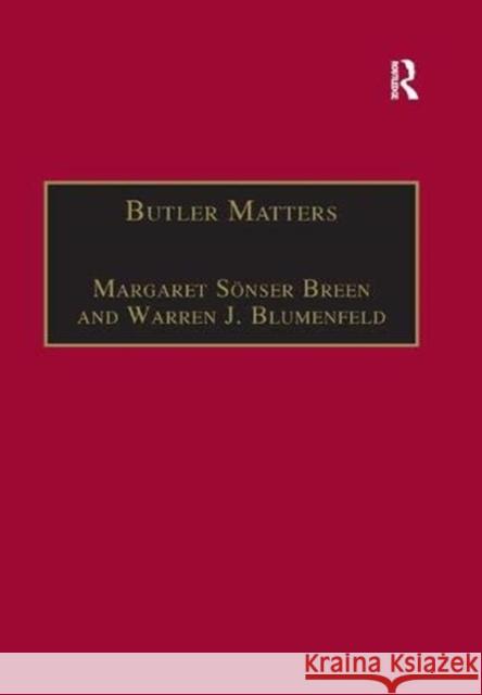 Butler Matters: Judith Butler's Impact on Feminist and Queer Studies