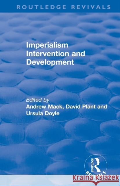 Imperialism Intervention and Development