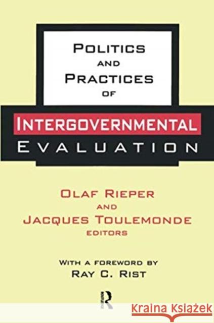 Politics and Practices of Intergovernmental Evaluation