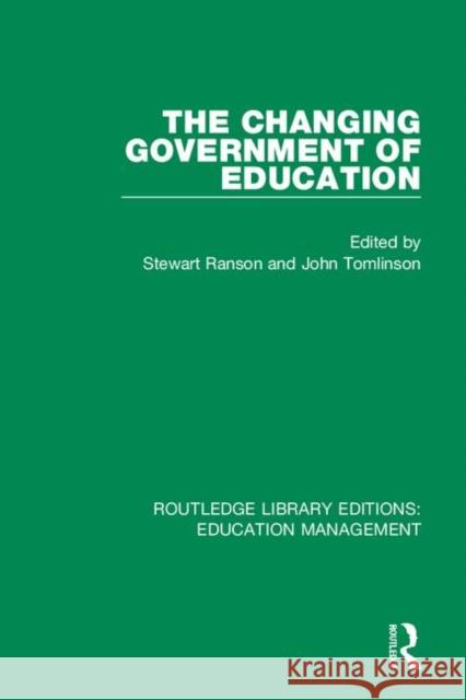 The Changing Government of Education