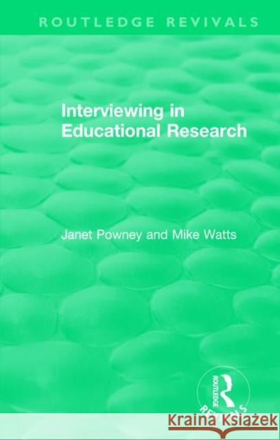 Interviewing in Educational Research
