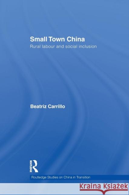 Small Town China: Rural Labour and Social Inclusion