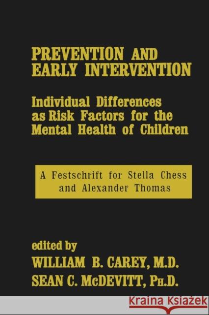 Prevention and Early Intervention