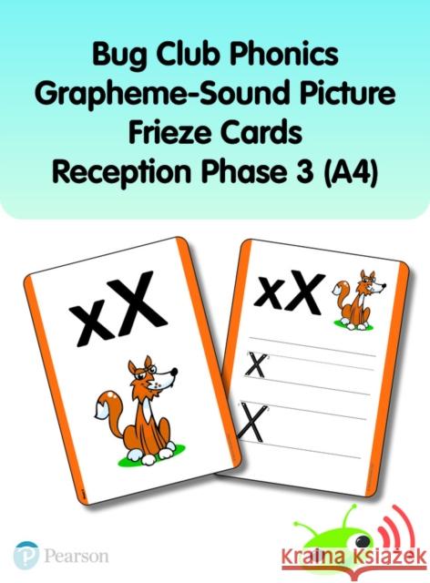 Bug Club Phonics Grapheme-Sound Picture Frieze Cards Reception Phase 3 (A4)