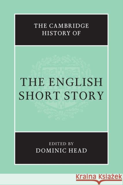 The Cambridge History of the English Short Story