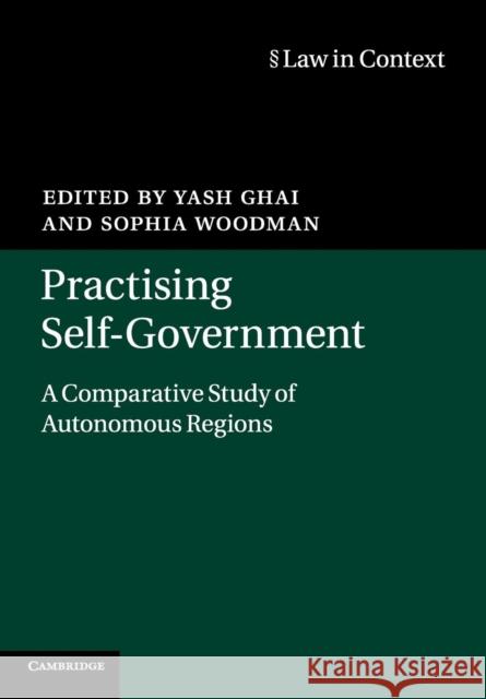 Practising Self-Government: A Comparative Study of Autonomous Regions