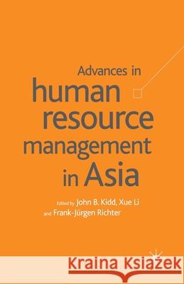 Advances in Human Resource Management in Asia