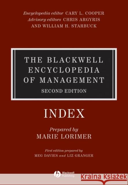 The Blackwell Encyclopedia of Management, Strategic Management