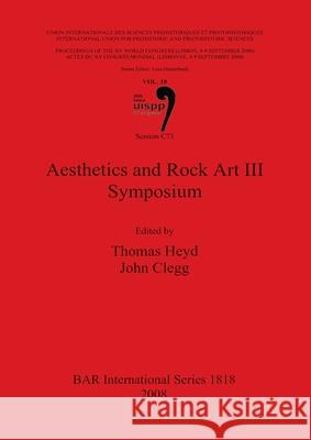 Aesthetics and Rock Art III Symposium: Session C73