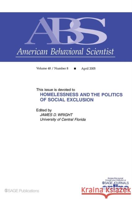 Homelessness and the Politics of Social Exclusion