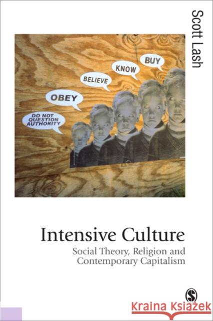 Intensive Culture: Social Theory, Religion and Contemporary Capitalism