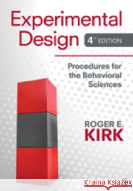 Experimental Design: Procedures for the Behavioral Sciences