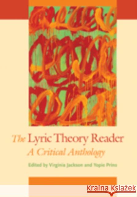 The Lyric Theory Reader: A Critical Anthology