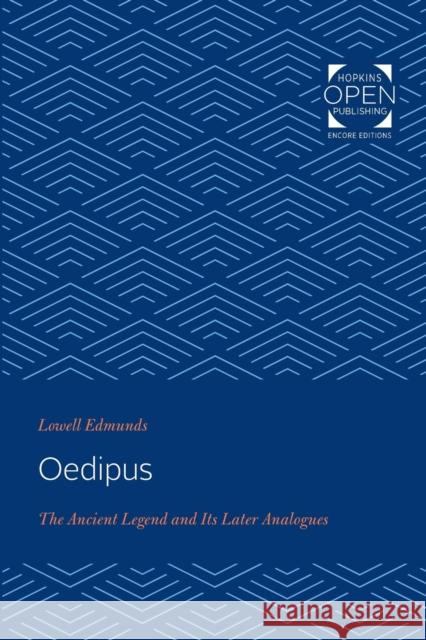 Oedipus: The Ancient Legend and Its Later Analogues