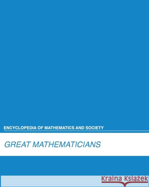 Great Mathematicians