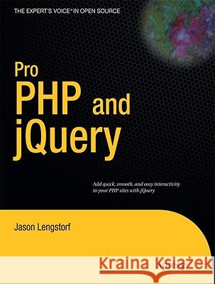 Pro PHP and jQuery