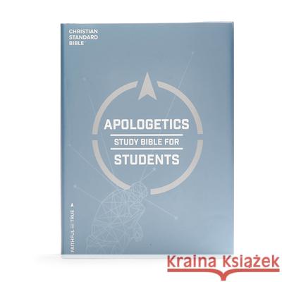 CSB Apologetics Study Bible for Students, Hardcover: Black Letter, Teens, Study Notes and Commentary, Ribbon Marker, Sewn Binding, Easy-To-Read Bible