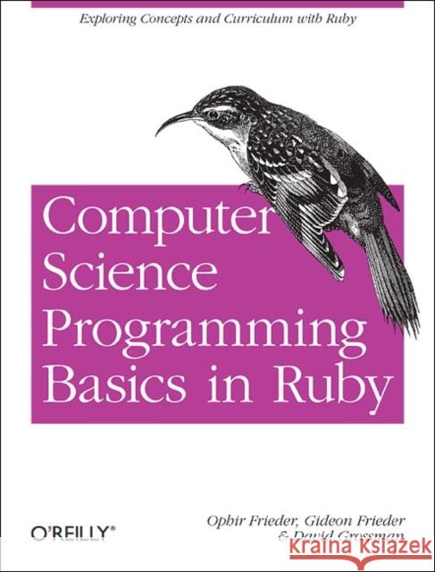 Computer Science Programming Basics in Ruby: Exploring Concepts and Curriculum with Ruby